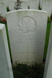 Canada Cemetery Tilloy Les Cambrai - Browne, W